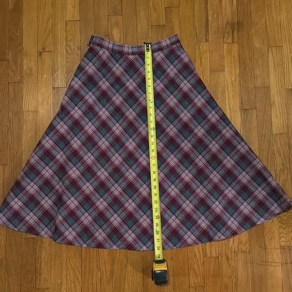 Vintage MJ concepts in sportswear wool blend plaid skirt - Picture 5 of 5
